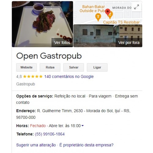 Cliente -Open Gastropub - Ijuí - RS